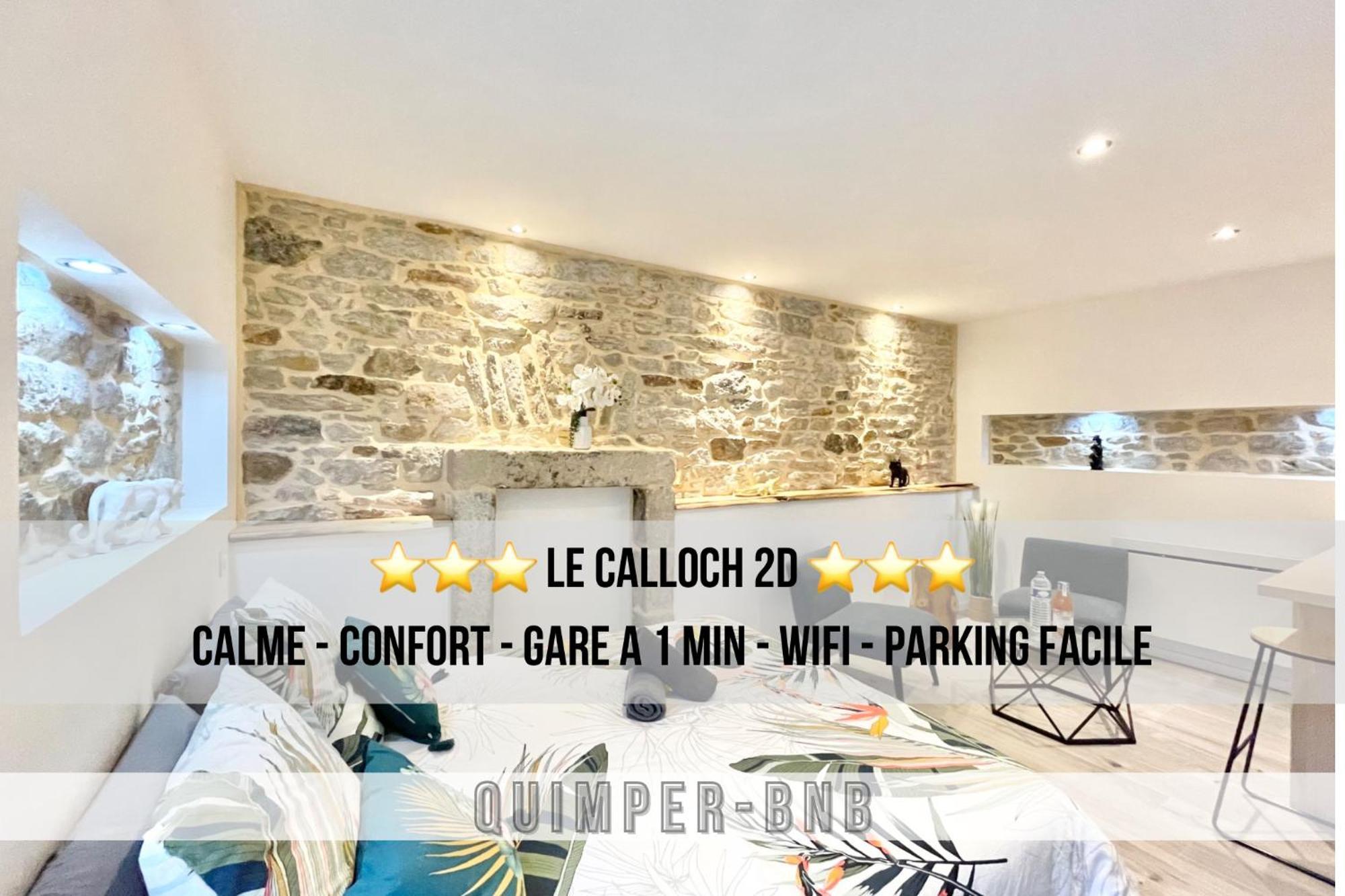 Le Calloch 2D - Studio 4 Etoiles - Quartier Gare - Wifi - Netflix Quimper Eksteriør billede